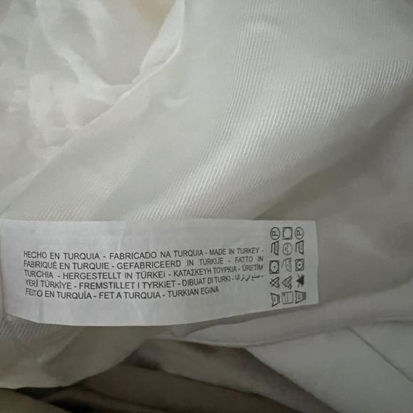 Zara NWOT Woman Cropped blazer with V-neck White | Size XS - Picture 9 of 10